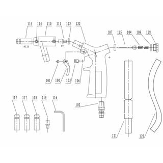 EINHELL Sandblasting gun (0.5mm max.)