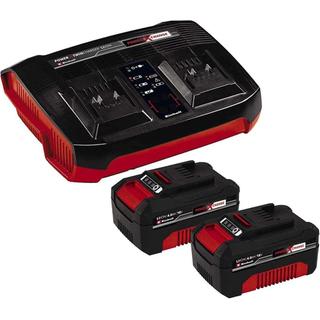 EINHELL Double fast charger set / 2 4.0 Ah batteries