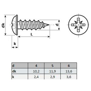 Wafer head wood screws 4 Χ 16