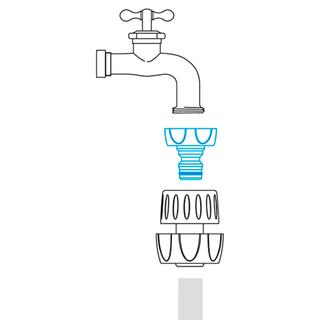 Threaded tap connector BRASS GF2433