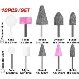 TOTAL Accessories for die grinder and mini grinder 10pcs (TAKB1001)