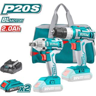 TOTAL Li-ion CORDLESS COMBO KIT 20V / 2Ah (TCKLI2007)