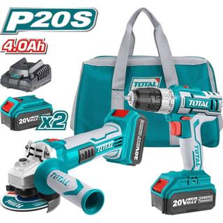 TOTAL Li-ion CORDLESS COMBO KIT 20V / 4Ah (TCKLI2007)