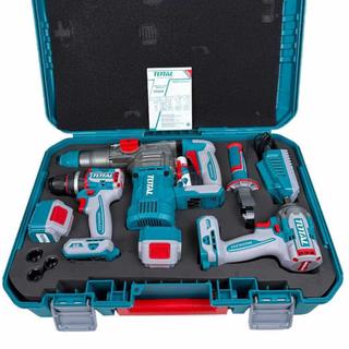 TOTAL PROFESSIONAL IMPACT DRILL + AIR GUN + BATTERY WRENCH SET Li-ion 20V (TCKLI20638E)
