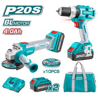 TOTAL Lithium-ion cordless 2 pcs combo kit (TCKLI6015)