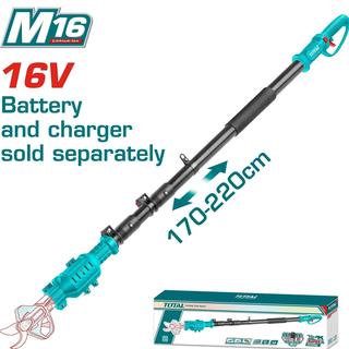 TOTAL ΕΠΑΓΓ. ΠΡΟΕΚΤΑΣΗ ΜΠΑΤ. Li-ion 16V ΓΙΑ ΨΑΛΙΔΙ ΚΛΑΔΕΜΑΤΟΣ TSSLI162582E (TERLI1658)