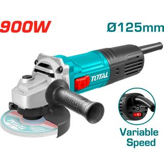 TOTAL ANGLE GRINDER 900W - 125mm WITH ADJUSTABLE SPEED (TG109125565)