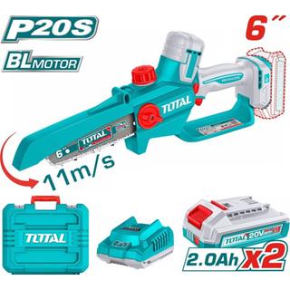 TOTAL ΕΠΑΓΓ ΣΕΤ ΑΛΥΣΟΠΡΙΟΝΟ ΚΛΑΔ ΜΠΑΤΑΡΙΑΣ Li-ion 20V / 6"/2Ah / 2 ΜΠΑΤ ΣΕ ΒΑΛΙΤΣΑ BL Motor (TGSLI20662E)