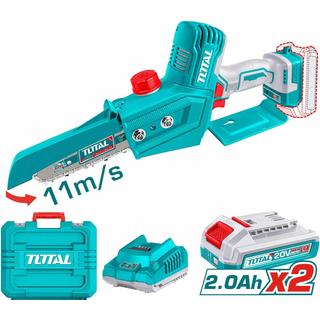 TOTAL ΣΕΤ ΕΠΑΓΓ. ΑΛΥΣΟΠΡΙΟΝΟ ΚΛΑΔ ΜΠΑΤΑΡΙΑΣ Li-ion 20V / 2Ah / 2 ΜΠΑΤ ΣΕ ΒΑΛΙΤΣΑ BL Motor (TGSLI20686)