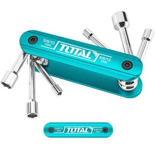 TOTAL ΣΕΤ ΣΟΥΓΙΑΣ ΚΑΡΥΔΑΚΙΑ ΕΞΑΓΩΝΑ 5-12mm 6ΤΕΜ (THFND061)