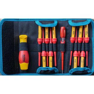TOTAL PROFESSIONAL SET OF SCREWDRIVERS ALTERNATIVE 1000V VDE 12PCS (THKISD1201)