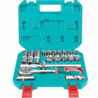 TOTAL PROFESSIONAL 1/2" SOCKET CASE 20PCS (THT121201)
