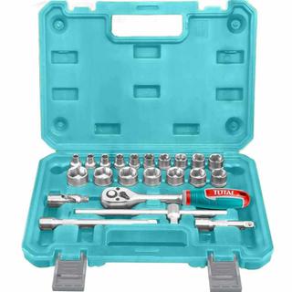 TOTAL PROFESSIONAL 3/8" SOCKET CASE 22PCS (THT381221)