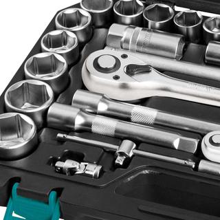 TOTAL PROFESSIONAL 1/4" & 1/2" SOCKET SET 44PCS (THT421441)