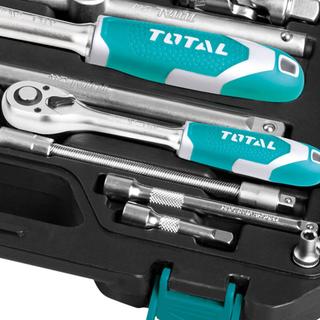 TOTAL PROFESSIONAL 1/4" & 1/2" SOCKET SET 44PCS (THT421441)