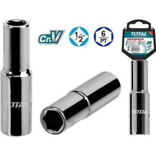 TOTAL Deep hexagonal socket 1/2" 14mm  (THTST12143L)