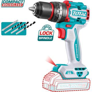 TOTAL PROFESSIONAL CORDLESS DRILL IMPACT DRIVER Li-ion 20V / 66Nm BL Motor WITHOUT BATTERY & CHARGER (TIDLI206681)