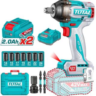 TOTAL ΕΠΑΓΓ. ΜΠΟΥΛΟΝΟΚΛΕΙΔΟ ΜΠΑΤΑΡΙΑΣ Li-ion 42V / 2Ah / 600Nm / 2 ΜΠΑΤ BL Motor (TIWLI42602E)