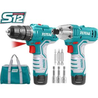 TOTAL Li-ion CORDLESS COMBO KIT 12V / 1.5Ah (TKLI1201)