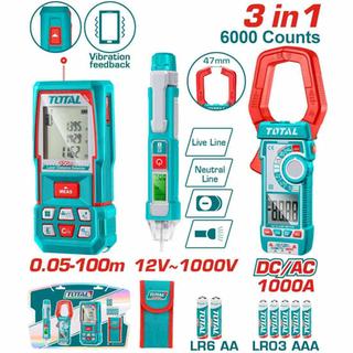 TOTAL ΕΠΑΓΓ. ΣΕΤ ΜΕΤΡΗΤΗΣ ΑΠΟΣΤ LASER 100m + ΔΟΚΙΜ. ΚΑΤΣΑΒΙΔΙ ΨΗΦΙΑΚΟ + ΑΜΠΕΡΟΤΣΙΜΠΙΔΑ (TLDD241202)