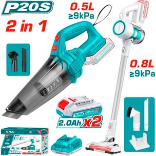 TOTAL ΣΕΤ ΣΚΟΥΠΑΚΙΑ ΜΠΑΤΑΡΙΑΣ Li-ion 20V (TOSLI29832E)
