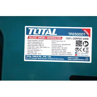 TOTAL SILENT DIESEL GENERATOR 5.000W WITH ATS (TP250001-1)