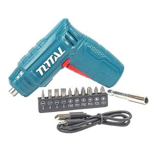 TOTAL Li - ion CORDLESS SCREWDRIVER 4V / 1.5Ah (TSDLI0402)