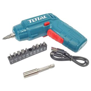 TOTAL Li - ion CORDLESS SCREWDRIVER 4V / 1.5Ah (TSDLI0402)