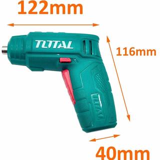 TOTAL Li - ion CORDLESS SCREWDRIVER 4V / 1.5Ah (TSDLI0402)