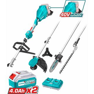 TOTAL ΕΠΑΓΓ. ΠΟΛΥΜΗΧΑΝΗΜΑ 4 σε 1 ΜΠΑΤΑΡΙΑΣ Li-ion 2X20V(40V) / 4Ah / 2 ΜΠΑΤ. BL Motor (TSTLI2040386)