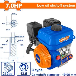 WADFOW ΚΙΝΗΤΗΡΑΣ ΒΕΝΖΙΝΗΣ 212cc / 7ΗΡ ΣΦΗΝΑ (WGNAA170Q)
