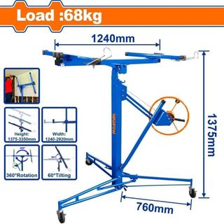 WADFOW ΑΝΥΨΩΤΙΚΟ ΓΥΨΟΣΑΝΙΔΑΣ 1375-3350mm / 68Kg (WJSQ1168)