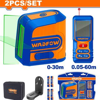 WADFOW ΣΕΤ ΑΛΦΑΔΙ LASER 30m + ΜΕΤΡΗΤΗΣ ΑΠΟΣΤΑΣΕΩΝ LASER 60m ONE PROMOTION (WLDK1401)