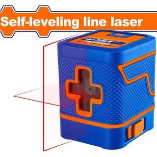 WADFOW ΑΛΦΑΔΙ LASER ΑΥΤΟ-ΟΡΙΖΟΝΤΙΟΥΜΕΝΟ ΣΤΑΥΡΟΥ 0-15m ΜΕ ΚΟΚΚΙΝΕΣ ΑΚΤΙΝΕΣ (WLE1M02)