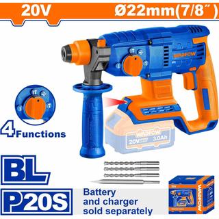 WADFOW ΠΝΕΥΜΑΤΙΚΟ ΠΙΣΤΟΛΕΤΟ ΜΠΑΤΑΡΙΑΣ Li-ion 20V / 22mm ΧΩΡΙΣ ΜΠΑΤΑΡΙΑ & ΦΟΡΤΙΣΤΗ (WLM15220)
