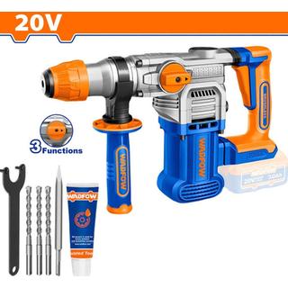 WADFOW ΠΝΕΥΜΑΤΙΚΟ ΠΙΣΤΟΛΕΤΟ ΜΠΑΤΑΡΙΑΣ Li-ion 20V / 28mm ΧΩΡΙΣ ΜΠΑΤΑΡΙΑ & ΦΟΡΤΙΣΤΗ (WLM1528)
