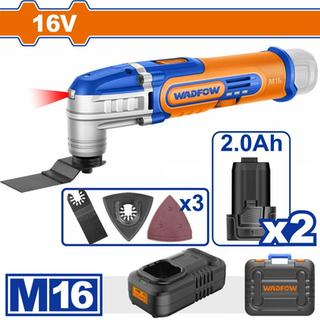 WADFOW ΠΟΛΥΕΡΓΑΛΕΙΟ ΜΠΑΤΑΡΙΑΣ Li-ion 16V / 2Ah / 2 ΜΠΑΤ (WMUM5012E)