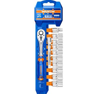 WADFOW ΣΕΤ ΚΑΡΥΔΑΚΙΑ ΜΕ ΚΑΣΤΑΝΙΑ 1/2" 12ΤΕΜ (WST2212)
