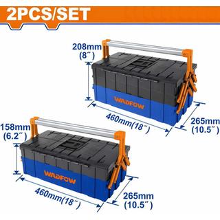WADFOW ΣΕΤ ΕΡΓΑΛΕΙΟΘΗΚΕΣ ΠΛΑΣΤΙΚΕΣ 2ΤΕΜ (WTB4308)