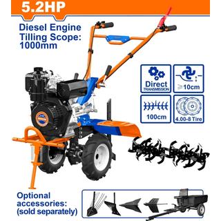 WADFOW Diesel tiller 247cc / 5.2HP / 100cm (WTL3A100)