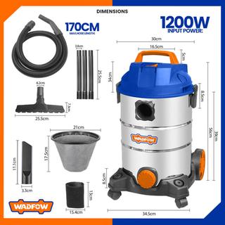 WADFOW ΣΚΟΥΠΑ ΞΗΡΑΣ & ΥΓΡΗΣ ΑΝΑΡ. 1.200W / 25Lit (WVR4A25)